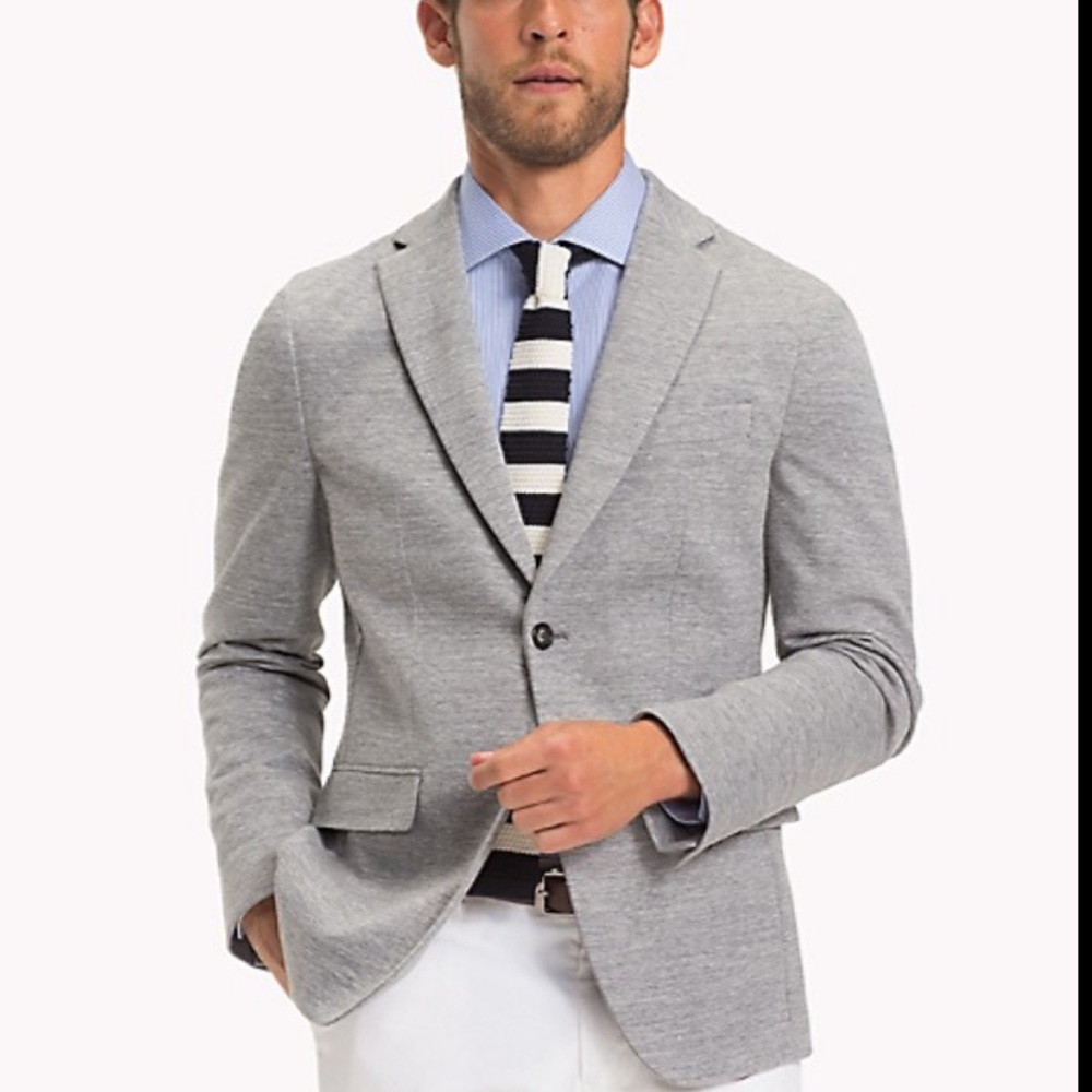 Tommy Hilfiger Stretch Blazer Sport Coat Grey M